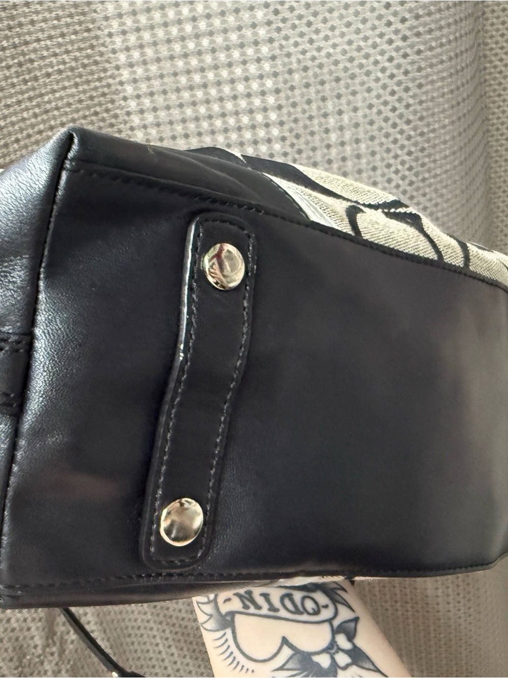 Coach Ashley F17447 Signature Canvas Satchel “Slouchy” Purse Y2K Era Circa 2012 - Picture 14 of 16